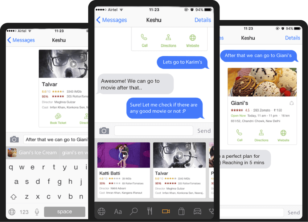Bing Answers & surround app concepts